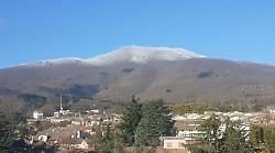La vetta del monte Amiata si è imbiancata