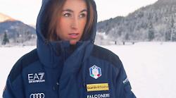 Sci, Sofia Goggia si ispira al Palio nella seconda manche 