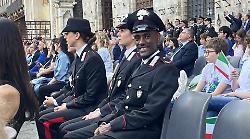 I campioni dello sport Chiappinelli e Angiolini premiano le scuole di Siena in Piazza del Campo