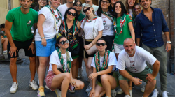Palio di Siena, i contradaioli dell'Oca si affidano a Tittia e Diodoro per lasciare il segno. Le foto