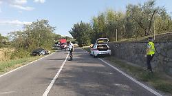 Incidente sulla Cassia: automobilista perde il controllo della vettura e finisce fuori strada