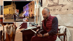 Il senese Andreini firma il drappellone per il Balestro del Girifalco a Massa Marittima
