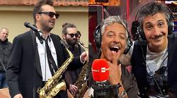 Show da Fiorello: Cesare Cremonini infiamma con La Santa Pennicanza e il sax, poi la chiamata a sorpresa di Renzo Arbore