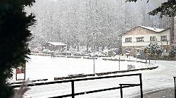 L'Amiata sotto la neve: le immagini dalla localit&agrave; Le Macinaie - Il video