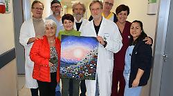 Scotte, l'artista Kamala trasferisce la gratitudine dalle cure al colore