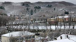 Il Monte Amiata sotto la neve marzolina 