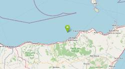 Scossa di terremoto di magnitudo 3.3 in mare al largo costa messinese