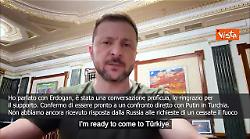 Zelensky: Strano silenzio di Mosca sull'incontro diretto a Istanbul