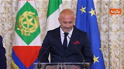 Finale di Coppa Italia, il Presidente Mattarella riceve i giocatori di Bologna e Milan al Quirinale