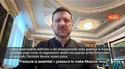 Zelensky: La Russia parla spesso di negoziazioni ma quando arriva il momento si nasconde