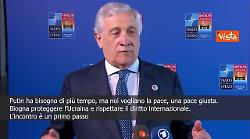Tajani: Incontro a Istanbul? Sono ottimista ma non so se Russia vuole ora il cessate il fuoco