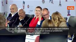 Rama a Cpe di Tirana: "Benvenuta Meloni a nome del popolo del protettorato Albania"