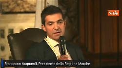 Acquaroli (Marche): "Festival delle Regioni opportunit&agrave; di confronto"