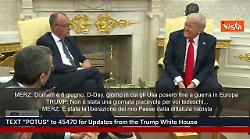 Merz: "Domani anniversario D-Day", Trump: "Non fu un giorno piacevole per voi tedeschi"