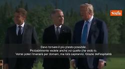 Trump lascia G7 in anticipo: Devo tornare prima possibile. Vedete anche voi quello che vedo io