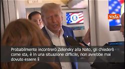 Trump: Se incontrer&ograve; Zelensky alla Nato? Probabilmente s&igrave;, gli chieder&ograve; come sta
