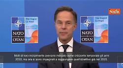 Rutte: "Tutti i Paesi Nato dovranno raggiungere il 2% per la difesa entro il 2025"