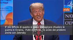 Vertice Nato, Trump: Ero sarcastico su fine guerra in Ucraina in 24 ore