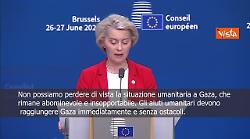 Von der Leyen: La situazione umanitaria a Gaza &egrave; abominevole e insopportabile