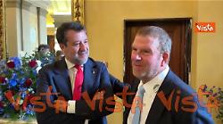 4 Luglio, Salvini a Villa Taverna incontra l'Ambasciatore Usa Fertitta