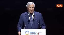 Tajani apre la Conferenza su Ricostruzione Ucraina: "Difendere Kiev &egrave; difendere la democrazia"
