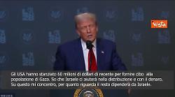 Trump: Sostengo invasione Israele a Gaza? Mi occupo di sfamare la gente, &egrave; decisione di Israele