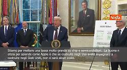 Trump: Dazi al 100% su chip e semiconduttori che entrano in Usa