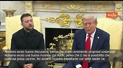 Trump con Zelensky alla Casa Bianca: Abbiamo avuto buone discussioni, progressi sostanziali