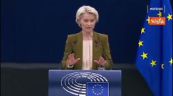 Von der Leyen: Ue impegnata in una lotta per la sua libert&agrave;, indipendenza, integrit&agrave;