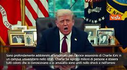 Trump: Sono addolorato e arrabbiato per l'atroce assassinio di Charlie Kirk, era un patriota
