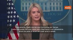 Leavitt (Portavoce Casa Bianca): Trump resta contrario a riconoscimento Palestina
