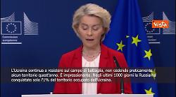 Von der Leyen: Compito dell'Ue è preservare la pace