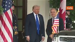 Trump riceve premier Canada Mark Carney alla Casa Bianca