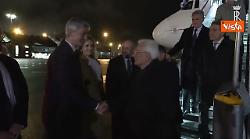 Mattarella arriva a Tallin per riunione del Gruppo Arraiolos