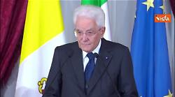 Medio Oriente, Mattarella: "Rilanciare soluzione due popoli due Stati"