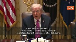 Trump riceve Zelensky: È un onore averlo qui, stiamo facendo grandi progressi