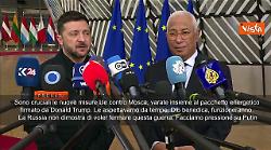 Zelensky al Consiglio Ue: Cruciali nuove sanzioni alla Russia, un cessate il fuoco &egrave; possibile