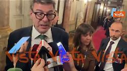 Manovra, Giorgetti: Soddisfatto, tutto &egrave; bene ci&ograve; che finisce bene