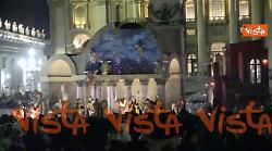 Ecco il presepe del Vaticano a Piazza San Pietro