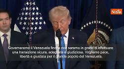 Trump: Governeremo Venezuela fino ad una transizione giusta. Vogliamo pace