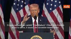 Trump: Maduro imitava il mio ballo, ma &egrave; un uomo violento. Ha ucciso milioni di persone