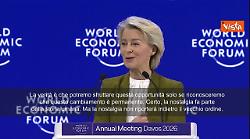 Von der Leyen a Davos: Costruire indipendenza Europa, vecchio ordine non torner&agrave;
