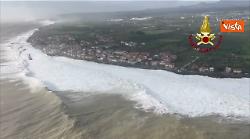 Il ciclone Harry travolge la Sicilia, Catania allagata. Le immagini da elicottero Vigili del fuoco