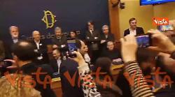 Presidio opposizioni contro la conferenza stampa di estrema destra su remigrazione alla Camera