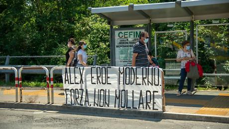 striscione per zanardi scotte 2020