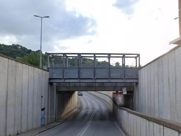 passerella in via Vallepiatta
