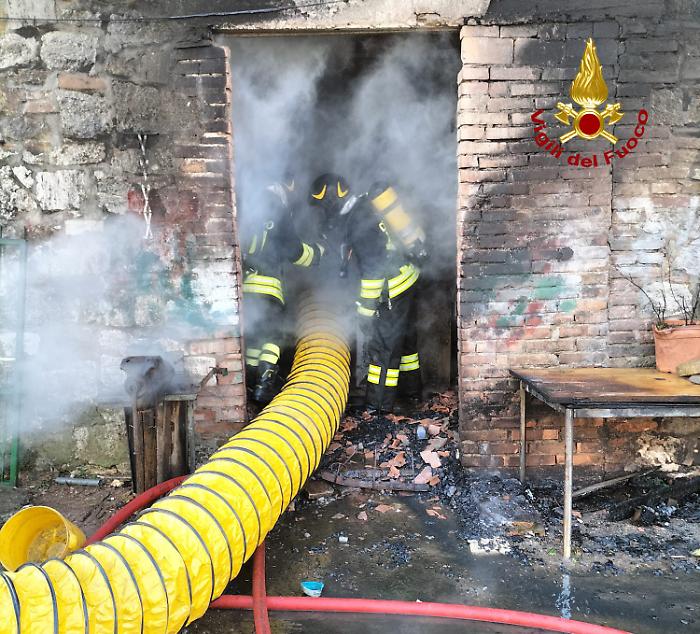 incendio a Monticiano