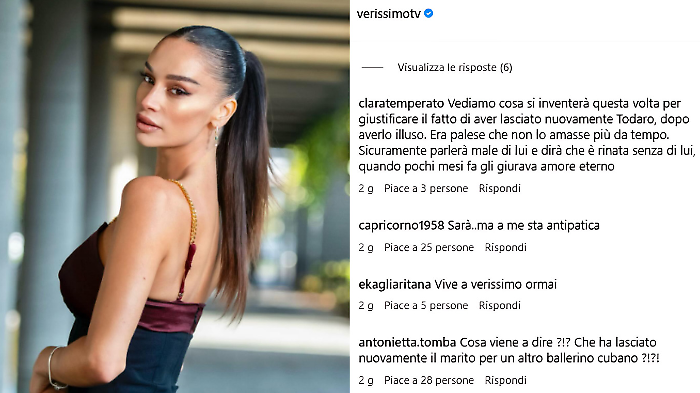 Dopo l'annuncio di Francesca Tocca ospite a Verissimo, partono una raffica di commenti negativi sui social: "Cosa viene a dire? Che ha lasciato nuovamente il marito per un altro ballerino cubano?"