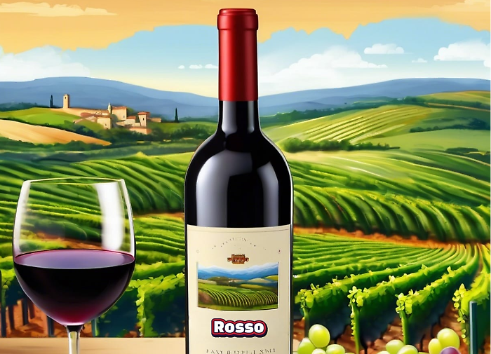 bottiglia di vino rosso