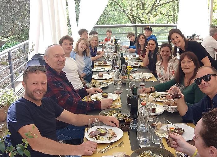 pranzo con Tommaso Franchi e Mariavittoria Minghetti
